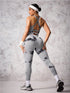 Back Crisscross Tie-Dye Scoop Neck Active Jumpsuit - Odaingerous